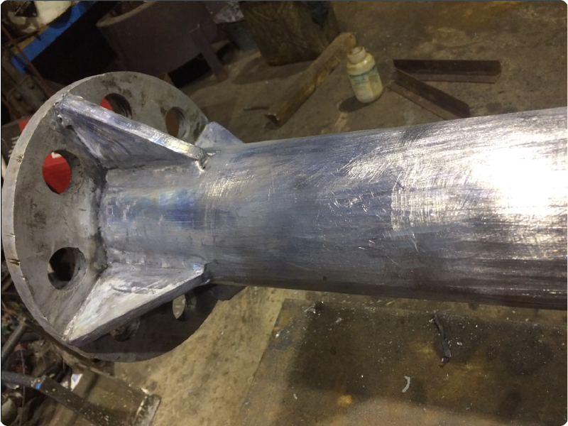 湿式電気集塵機（ミストコットレル）鉛グリット材の写真